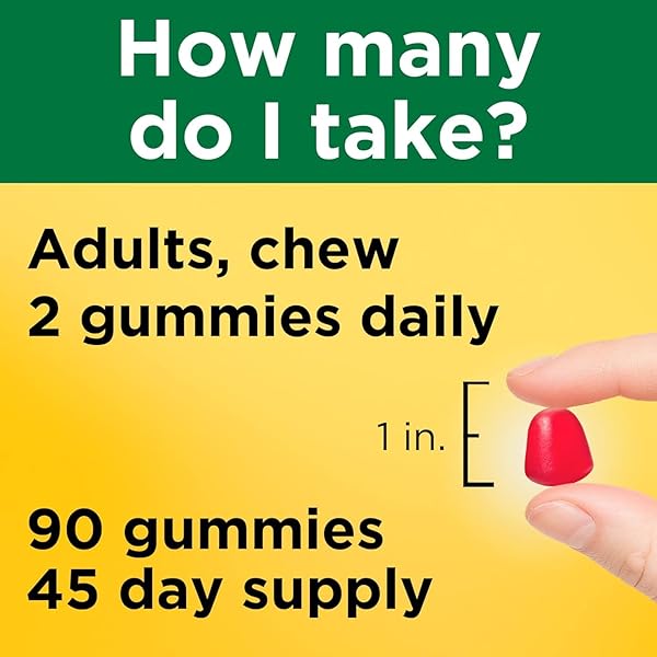 NATURE MADE VITAMIN D3 2000 IU PER SERVING GUMMIES, BONE, TEETH, MUSCLE AND IMMUNE HEALTH SUPPORT, 45 DAY SUPPLY, 90 VITAMIN D GUMMIES FOR ADULTS