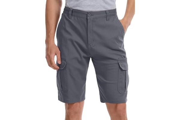WORK IDEA Men's Cargo Stretch Short | Durable, Comfortable Shorts for Work