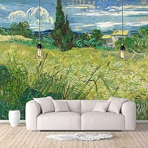 Wall Murals for Bedroom Starry Night by Van Gogh Famous Paintings Large Removable Wallpaper Peel and Stick Wall Stickers - 66x96 inches
