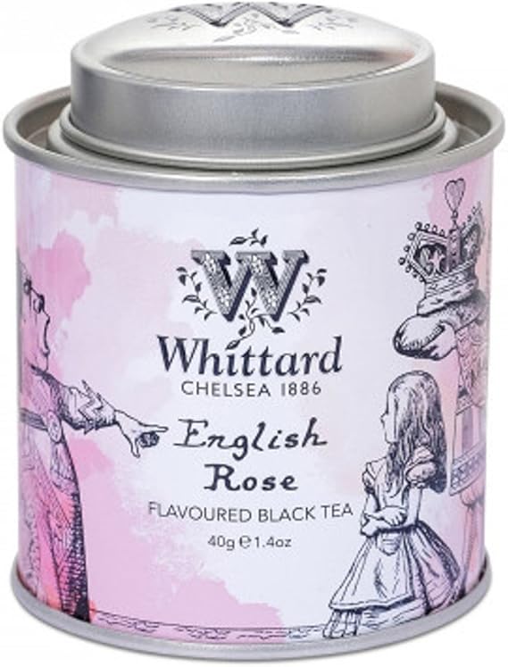 Amazon Whittard ウィッタード 不思議の国のアリス ミニキャディ 紅茶ミニ缶 イングリッシュローズ 40g ハートの女王 リーフティー 茶葉 並行輸入品 ウィッタード 紅茶 通販