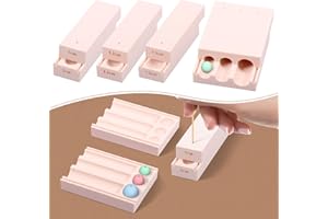 Polymer Clay Bead Roller, Clay Bead Hole Maker, Round DIY Tools, Polymer Earrings Tools with Scale, Jewelry Making Tool, Thre