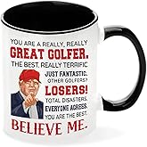 Golf Gift - Golf Gifts for Men - Christmas, Birthday, Father's Day Present for Golfer - Golfing Gift for Dad, Husband, Grandpa, Son, Friends - Ceramic Mug 11 Oz