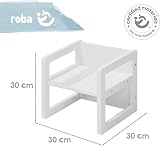 Roba Children's Stool, White Wood, 3 Heights, Max 60kg, 9 Months+ view 7