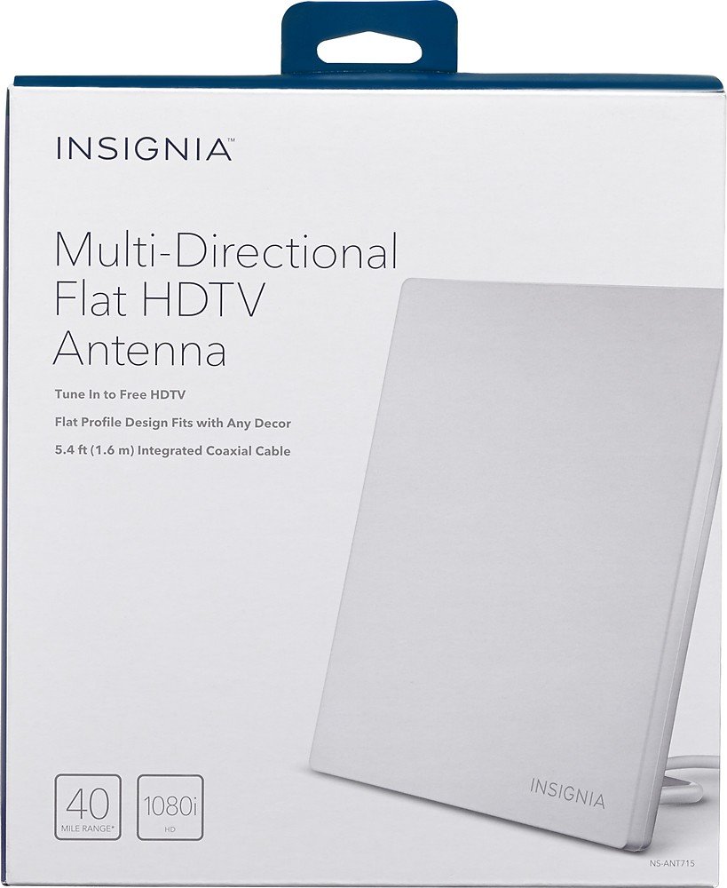 Insignia - Multidirectional HDTV Antenna - White