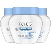 Pond's Dry Skin Cream Facial Moisturizer 3-Pack, 3.9 Oz Ea | Rich Hydrating Face Cream for Dry, Sensitive Skin, Hypoallergenic, Dermatologist-Tested, Non-Comedogenic