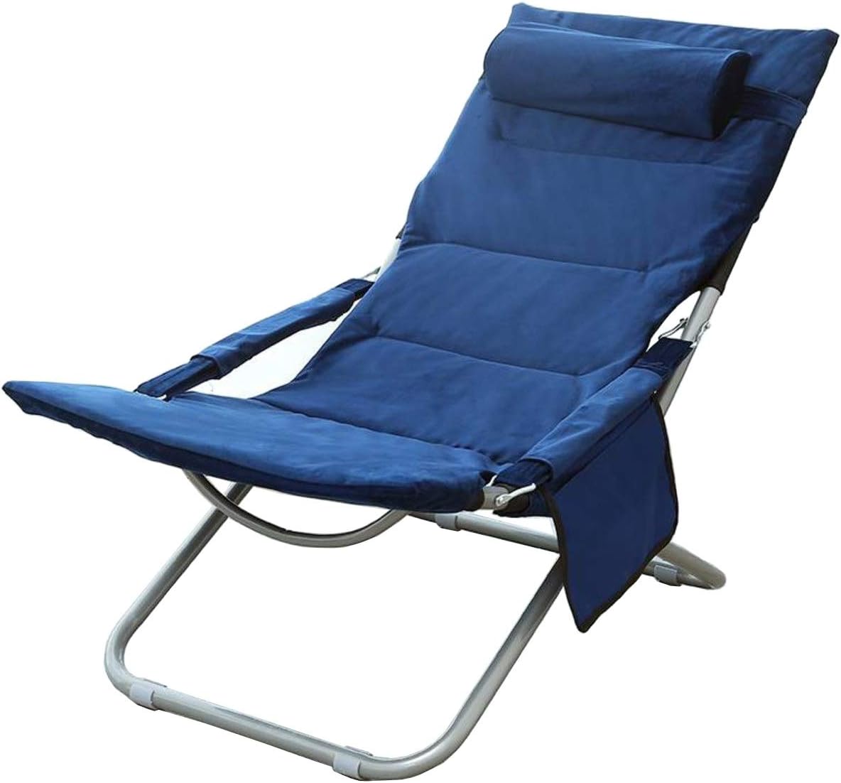 ZXH Plegable Mecedora tumbonas con Estructura de Acero Plegable Bolsa