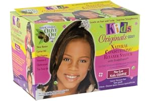 Kids Originals by Africa's Best Natural Conditioning Relaxer System, No Lye Formula, For Kids Coarse Hair, enriched Extra Virgin Olive Oil, Shea Butter, and Vitamin E