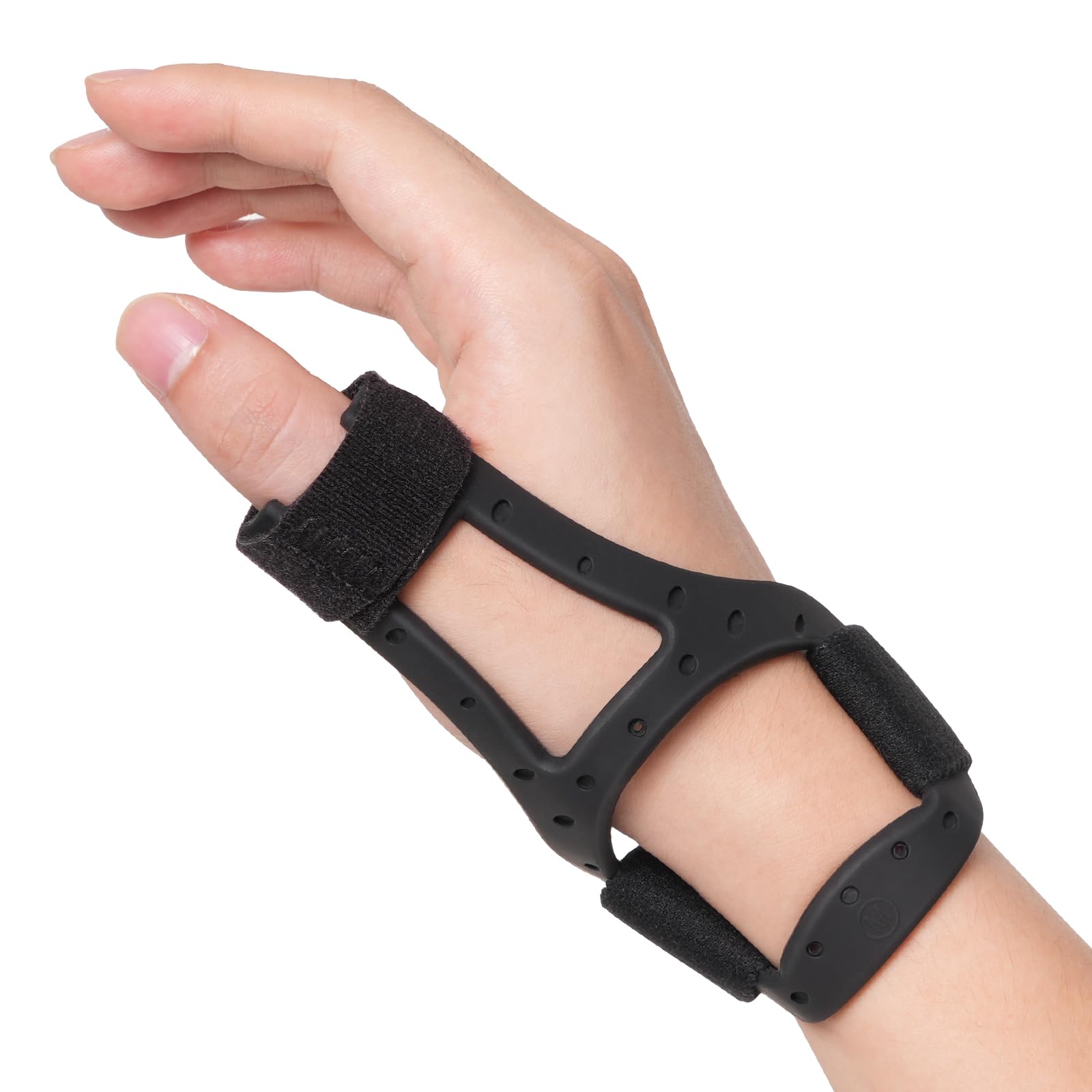Photo 1 of Velpeau Waterproof Thumb Brace for Arthritis Pain and Support, Semi-rigid Silicone Thumb Spica Splint Ideal for De Quervains Tenosynovitis, Tendonitis, One Size Fits Most, Can be Worn on Both Hands