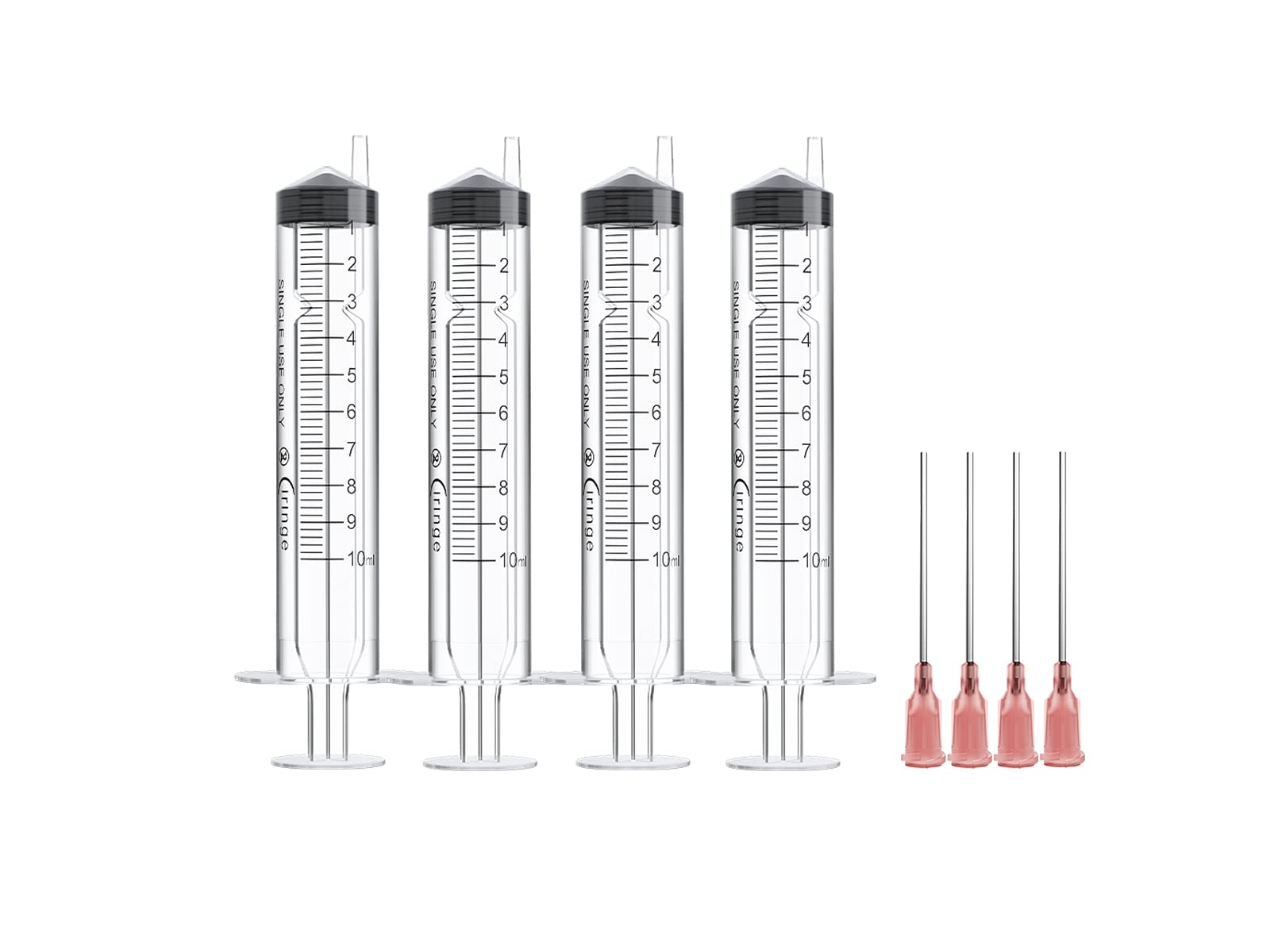 Ciringe 10 ml Syringe with 18G Pink Mixing Kit - 4 Sets
