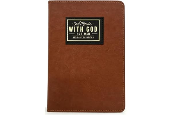 One Minute with God for Men, 365 Days of Daily Prayer Brown Book, Daily Devotional and Prayer Journal, 2026 New Bible Prayer Tracking Diary