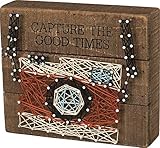 Primitives by Kathy String Art Box Sign, Camera