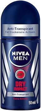 Nivea Men Dry Impact Anti-Transpirant Deo-Roller, 6er Pack (6 x 50 ml)
