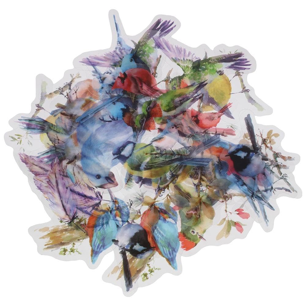 YYlingx 80PCS Bird Stickers Transparent Stickers Decorative Stickers for DIY