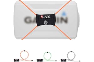 ProSSS Fish Finder Cover Straps - Adjustable Fishing Accessories Bungee Strap for Graph Screen Cover, Secure Fit for Travel Up to 18” – Compatible with Liv Fishing & Boat Cover Straps