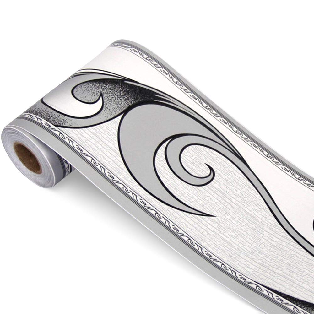 Yifely Modern Peel and Stick Wallpaper Border Roll Waterproof PVC Wall