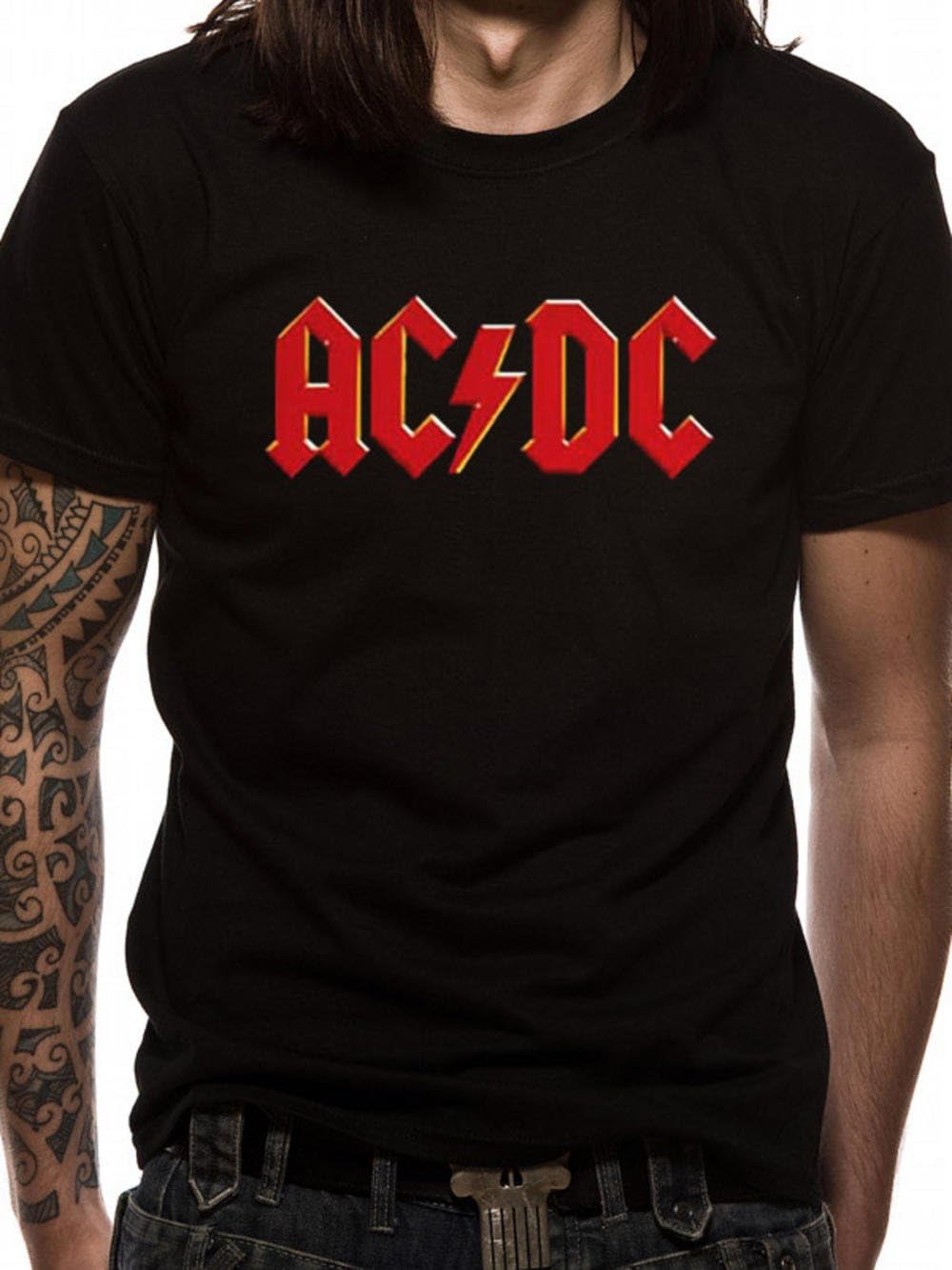 Adults T Shirt AC/DC New Rock Highway to Hell Official Licensed Red Logo Top Tee