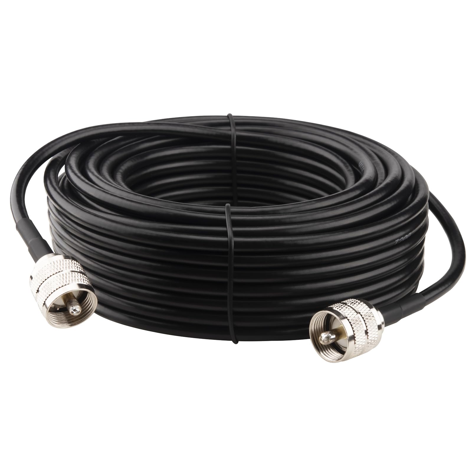 50FT CB Coax Cable LMR200 Equivalent - Low Loss PL259 Cable For Ham Radio & CB Antenna