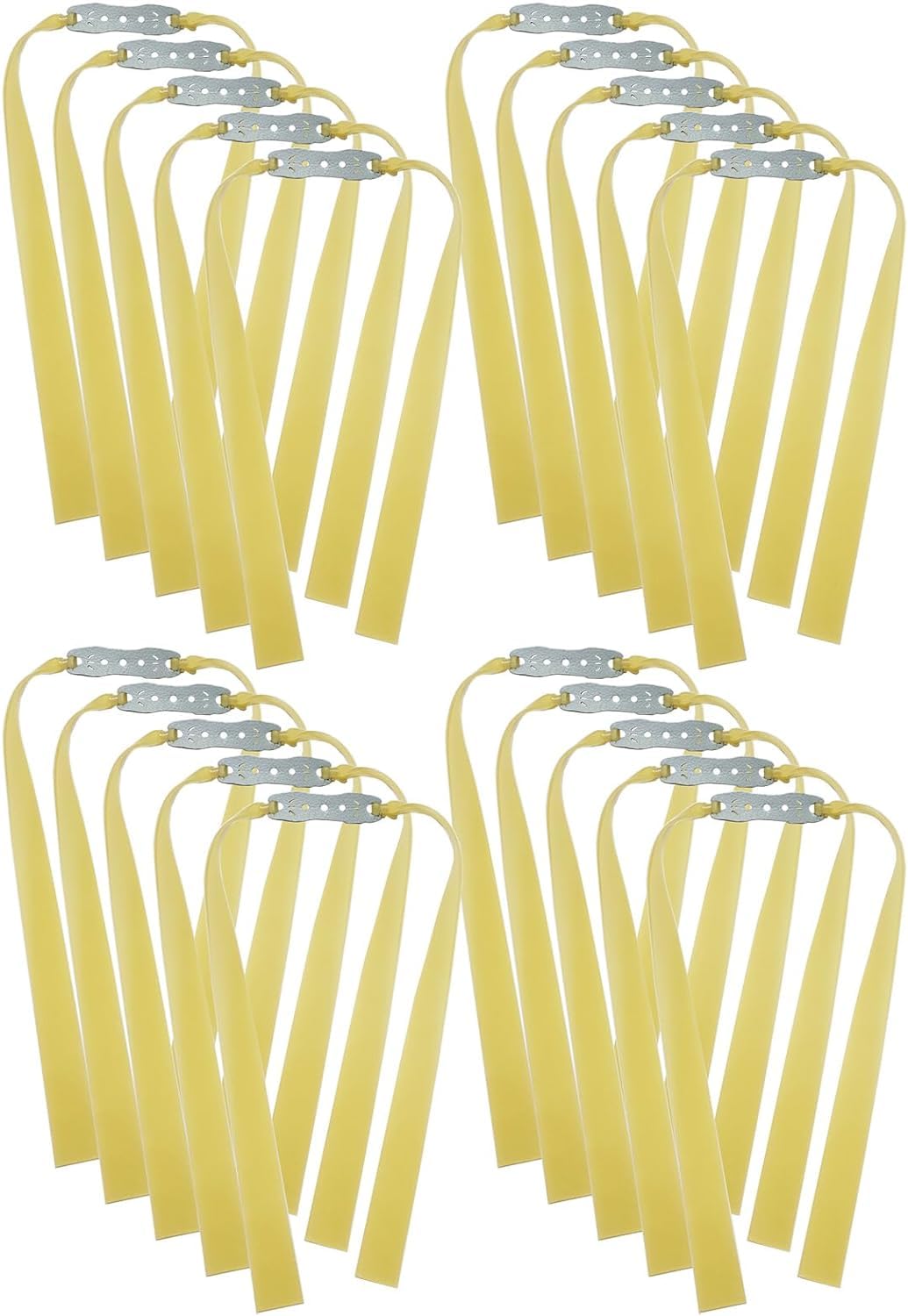 20X 1.5mm Thickness Heavy Flat Rubber Band for Slingshot Flat Slingshot Bands Replacement/Hunting Catapult Elastic Bungee