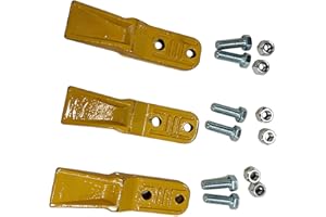 MERIGLARE Mini Excavator Attachments Accessories Supplies Parts Metal Heavy Duty Bolt on Tooth Professional Trenching Bucket 