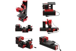 Mini DIY 6 in 1 Multi-Functional Motorized Transformer Multipurpose Machine Jigsaw Grinder Driller Plastic Metal Lathe Wood L