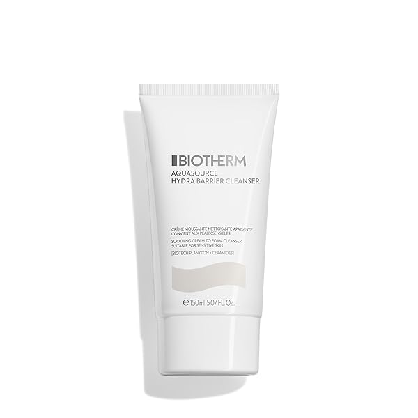 BIOTHERM AQUASOURCE HYDRA BARRIER CLEANSER TO SOOTHE AND...