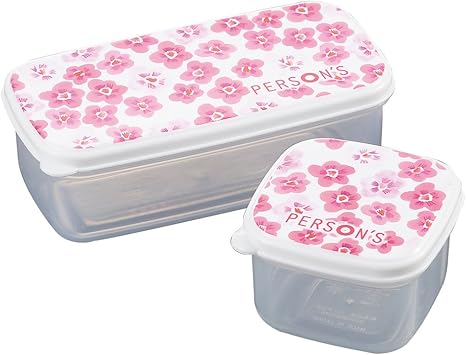 Amazon Co Jp パーソンズフローラル シールウェア 2pcs 正角型 長角型 各1個 Fl 221 ホーム キッチン