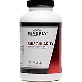 Beverly International Muscularity Specialty BCAA Formula, 180 Capsules. Branched Chain Amino Acids + Chromium Picolinate, B6-B12. Improves Energy Metabolism - Muscle Recovery - Muscle Guard.