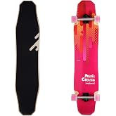 WHOME Longboard - 44 Inch Long Boards for Adults/Teenagers Girls/Kids Beginner/Pro Dancing Freeride Freestyle Cruising Longboards Skateboard (Pro Design Fresh Cream)
