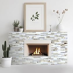 AULIGET 2 Sheets Faux Stone Peel and Stick