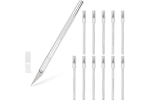 kilofly 12 Set Precision Craft Hobby Utility Art Knife Model Stencil Slice Pen