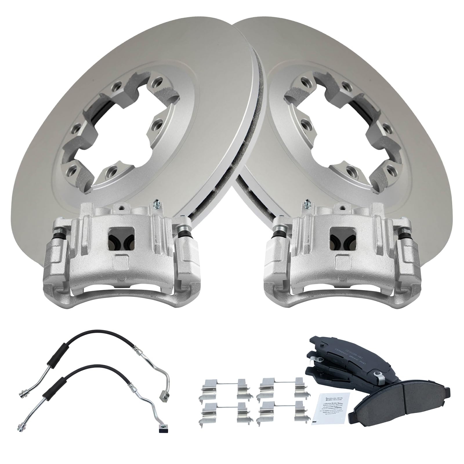 TRQ Front Brake Pad and Rotor Set Ceramic Coated Rotors Calipers Compatible with 2004-2008 Chevrolet Colorado Canyon 2006 Isuzu i-280 2006 i-350 2007 i-290 2007-2008 i-370 Image TRQ Front Brake Pad and Rotor Set Ceramic Coated Rotors Calipers Compatible with 2004-2008 Chevrolet Colorado Canyon 2006 Isuzu i-280 2006 i-350 2007 i-290 2007-2008 i-370 Image