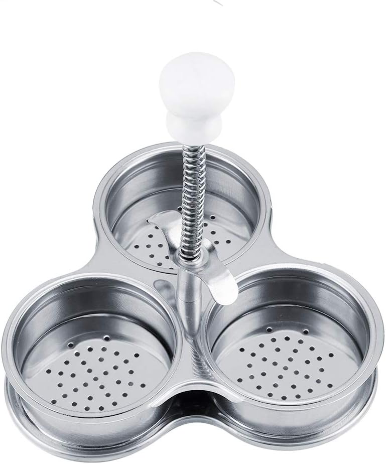 3 Egg Poacher, Stainless Steel Egg Cups for Poached Eggs