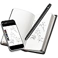 Neo Smartpen R1 + Hardcover Notebook Set | Digital Bluetooth Pen for Real-time Sync | Digitizing, Storing, and Sharing Paper Notes, Compatible with Android and iOS (R1+Journal Notebook)