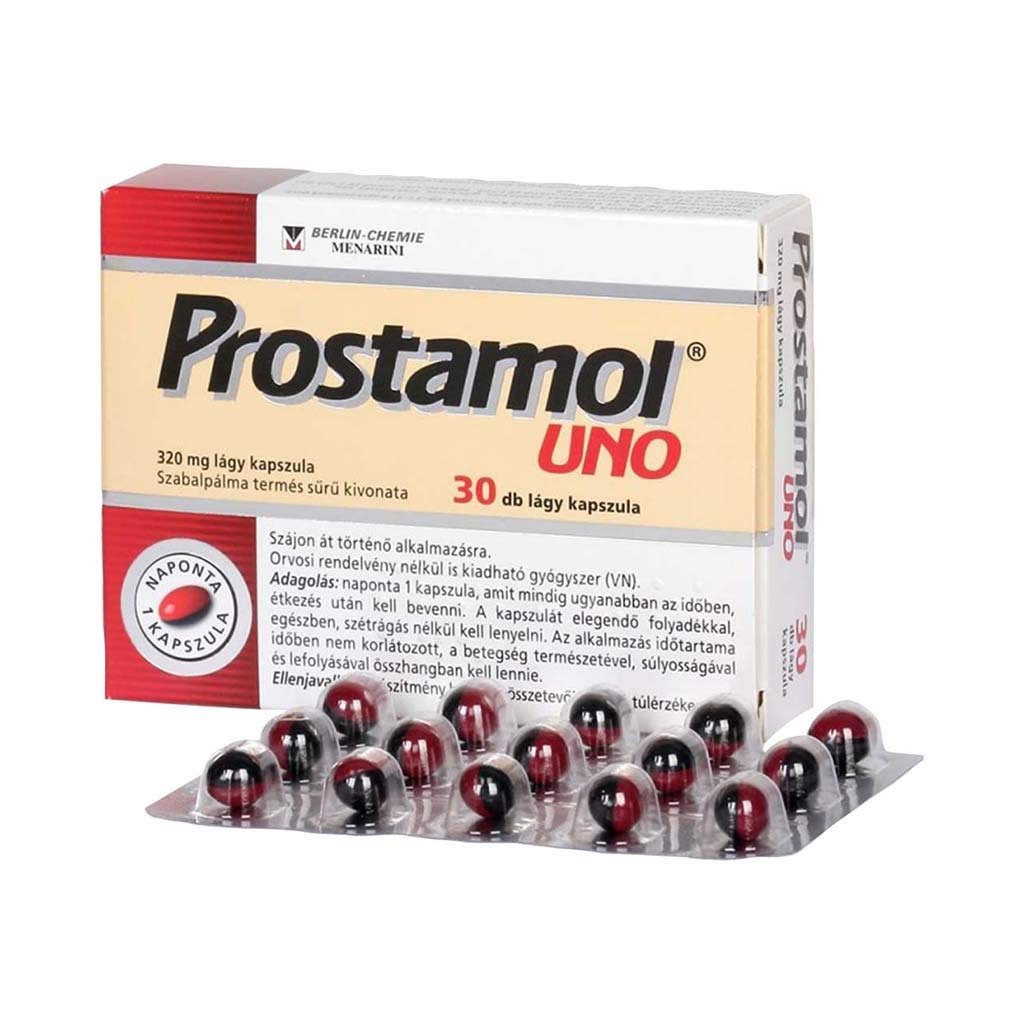 Prostamol Uno 320mg capsules N30 relieves complaints related to prostate gland hypertrophy associated with urination