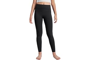 CRZ YOGA Girls Butterlift Full Length No Front Seam Yoga Leggings - Athletic Sports Casual Pants Tights Kids Teen