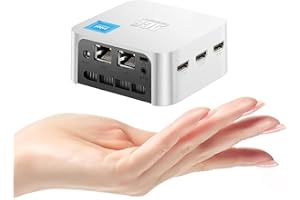 ACEMAGICIAN Mini PC Computer, 12th Gen N100 (up to 3.4GHz) 16GB LPDDR5 512GB M.2 SSD Desktop Computers, Micro PC Support 4K UHD, Dual Gigabit Ethernet, 3 HDMI, 2.4G/5G WiFi, BT 4.2