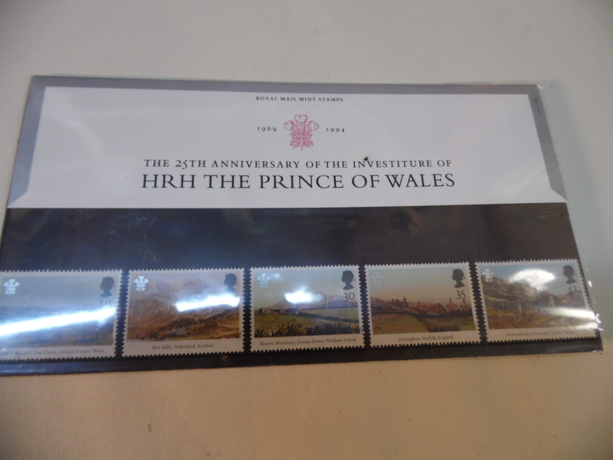 1994 The 25th Anniversary of The Investiture of HRH The Prince of Wales Presentation Pack PP213 (Printed no. 245) - Royal Mail Stamps