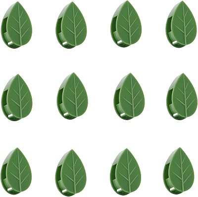 YIUIRUOI 50 Pcs Plant Wall Climbing Clips Green Vine Clips Invisible Plant Clips