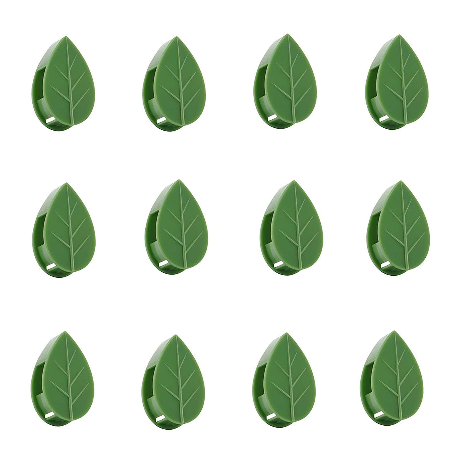 YIUIRUOI 50 Pcs Plant Wall Climbing Clips Green Vine Clip Invisible Plant Climbing Fixture Clips Vine Hooks for Gardening Support Fixture.