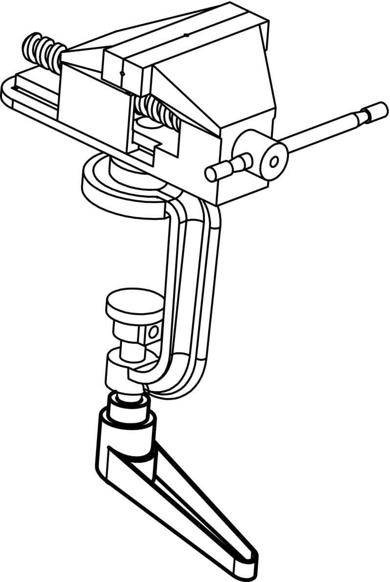 HALDER 24390.0032 Adjustable Clamping levers, Orange, d1=13 mm / d2=M3 - Image 4
