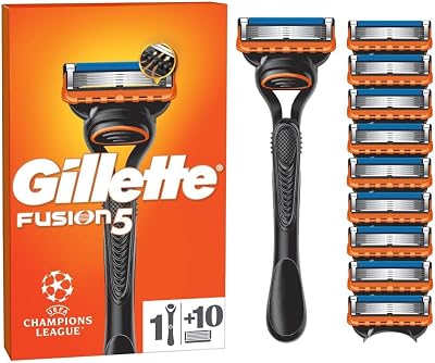 Gillette Fusion5 Razor for Men with 10 Blade Refills