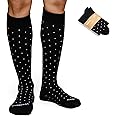 Wellow Knee High Compression Socks for Men & Women, 18-25 mmHg, Made with Viscose from Bamboo, Regular Fit