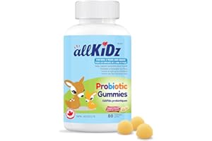 allKiDz Probiotic Gummies for Kids Children Digestive Health and Immunity Supplement, No Refrigeration Required, 80 Count