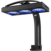 NICREW HyperReef 200 Gen 2 LED Reef Aquarium Light, 200W for LPS SPS Corals | Enhanced Violet and Blue Spectrum, Wide Angle Lens, Fully Programmable 5-Channel Control, Suitable for SPS-Dominant Tanks