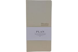 Undated Pocket Weekly Planner Schedule Organizer Agenda Year Month Week Plan A6 Notebooks (A6 Undated Planner Beige)