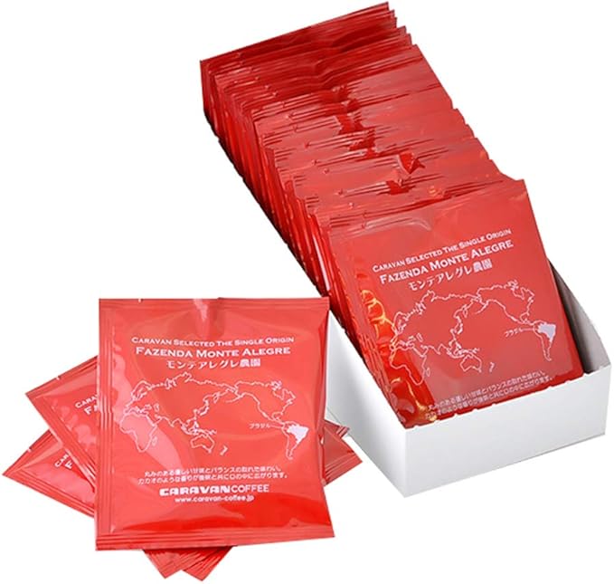 Amazon ユニマットキャラバン キャラバンコーヒー スペシャルティドリパック ブラジル モンテアレグレ農園 10g 袋 レギュラー ドリップ キャラバンコーヒー ドリップバッグ 通販