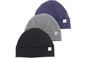 SUGARMELON Jersey Beanie Hat for Newborn Baby Boys Girls Silky Satin Lined Hats Bonnet Toddler Infant Little Kids Beanies Caps