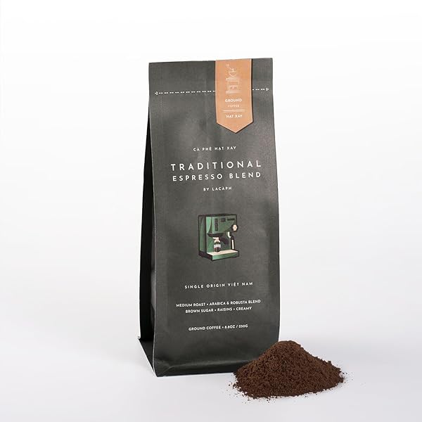 TRADITIONAL ESPRESSO BLEND – VIETNAMESE PRE-GROUND COFFEE (8.8...