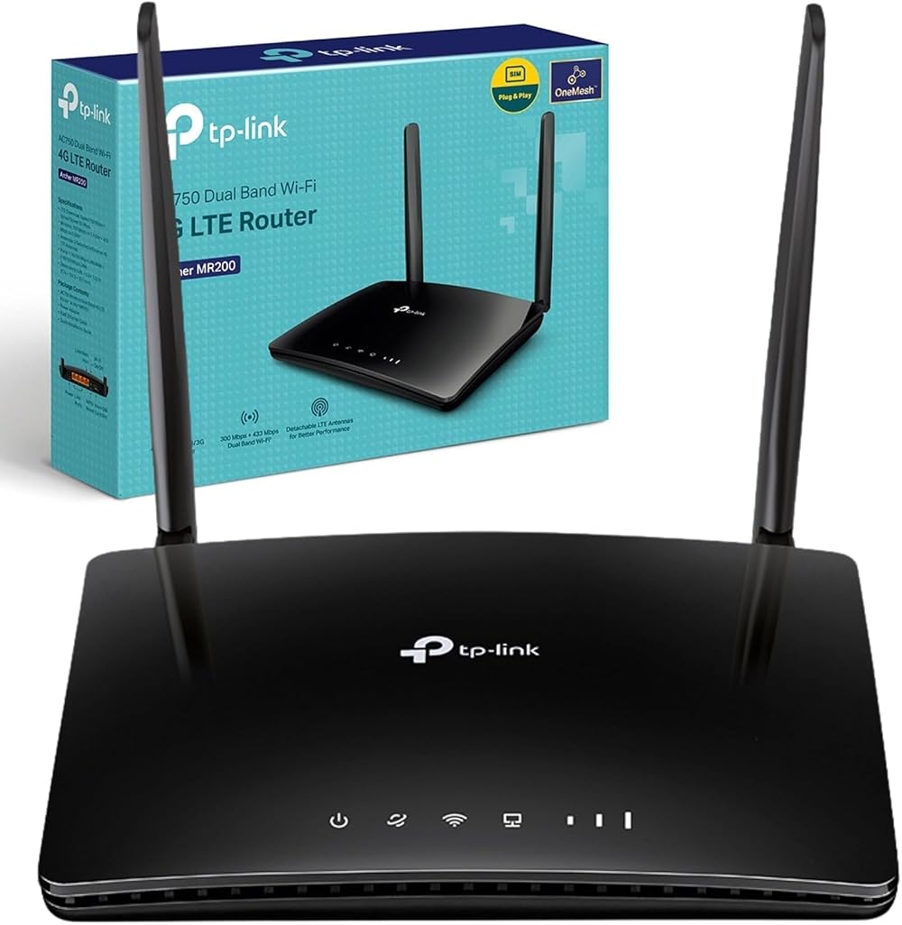 TP-Link AC750 Dual Band 4G LTE Router SIM Locked Unlocked Archer MR200 UK Plug