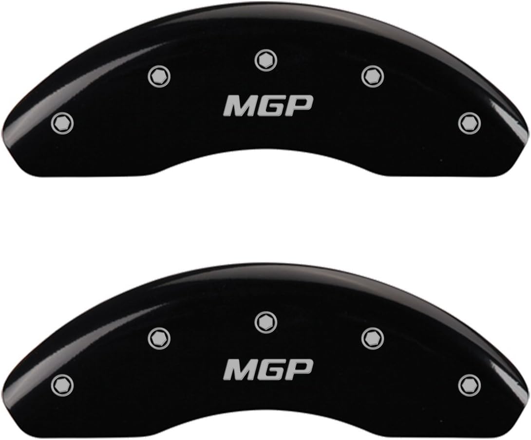 MGP Caliper Covers 16212FMGPBK 'MGP' Engraved Front Caliper